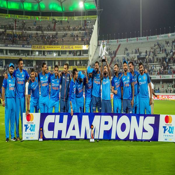 India Won The Series By 2-1 : Beat Australia by Six Wickets.